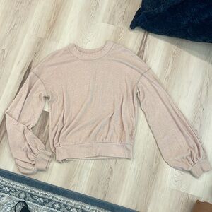 FP BEACH soft salmon colored sweater shirt